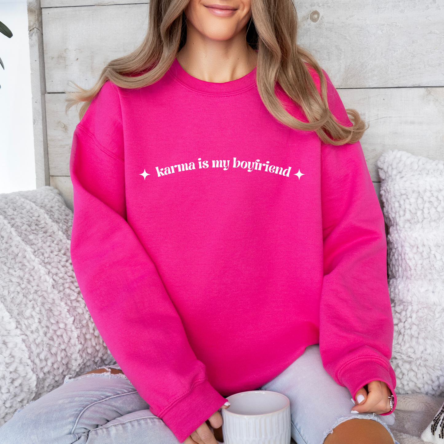 Karma is my boyfriend crewneck